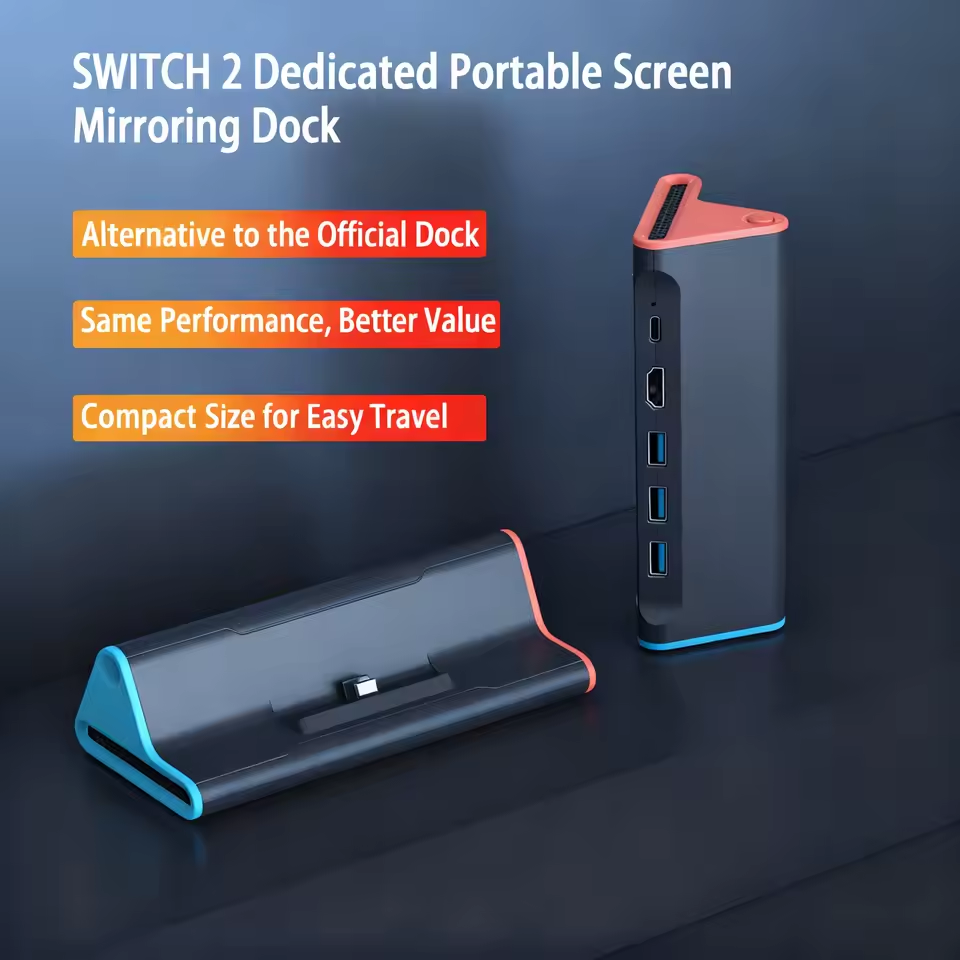 Gaming Console Station - Per Switch 2 TV Docking Station