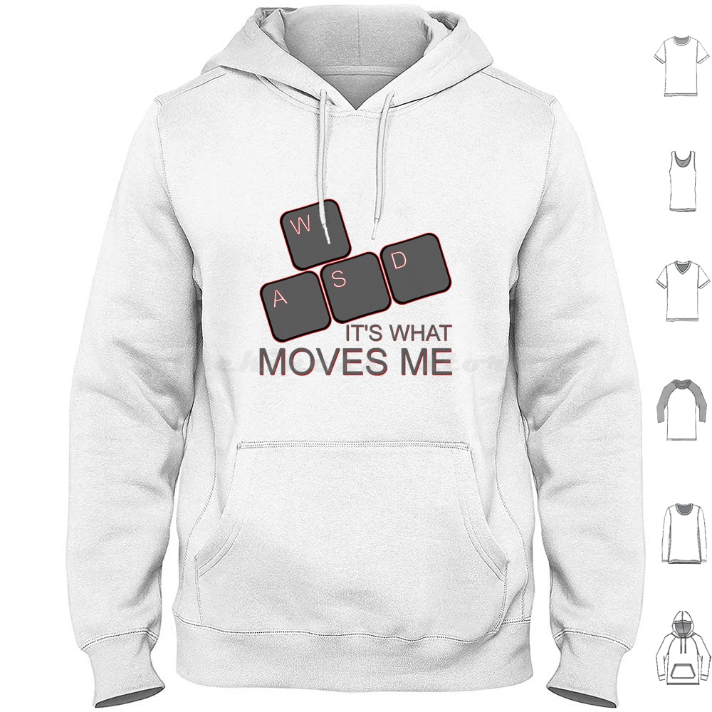 Felpe con cappuccio Wasd Moves - Gaming Console Keyboard recensione e prezzo