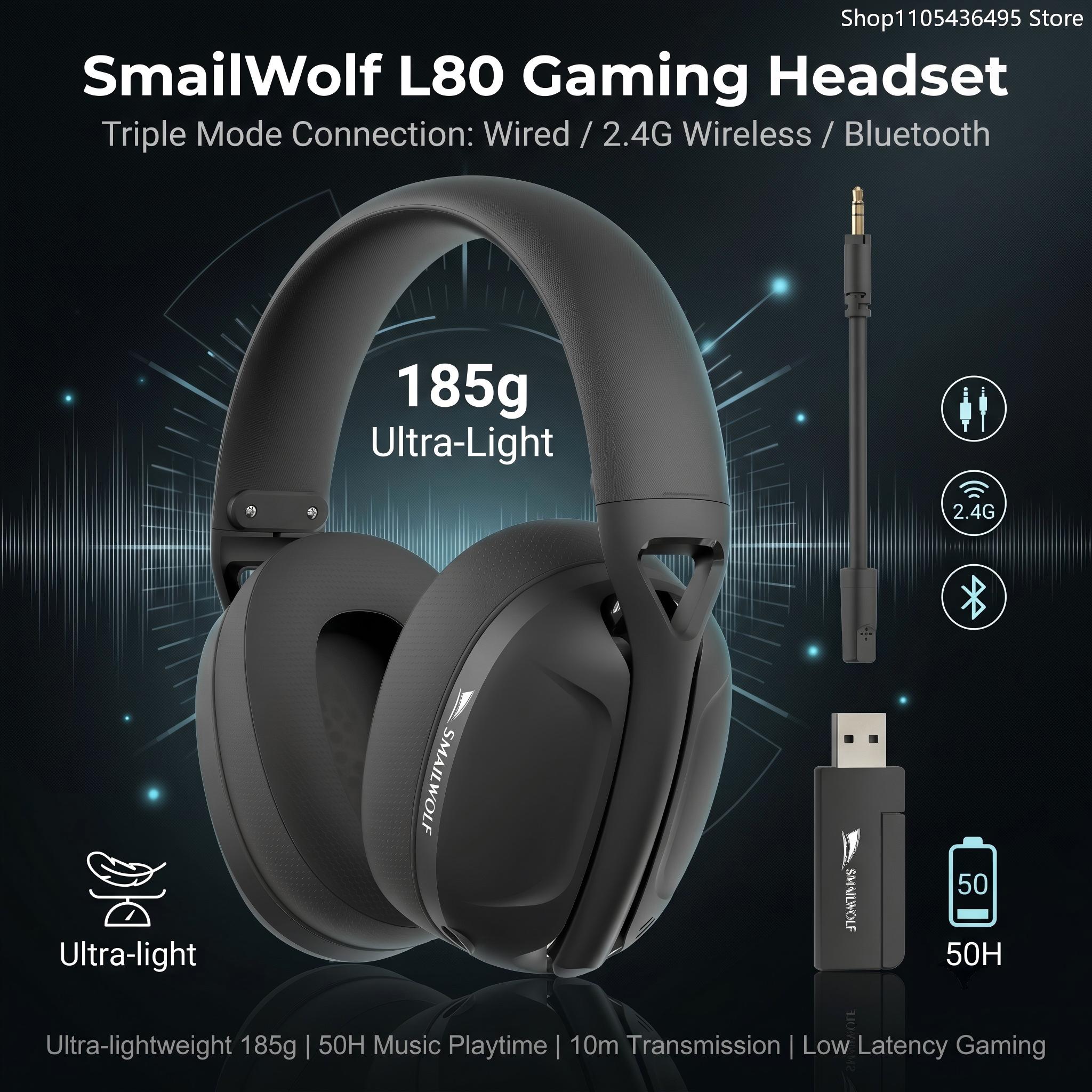 Gaming Console Headset - SMAILWOLF L80 Cuffie gaming wireless con