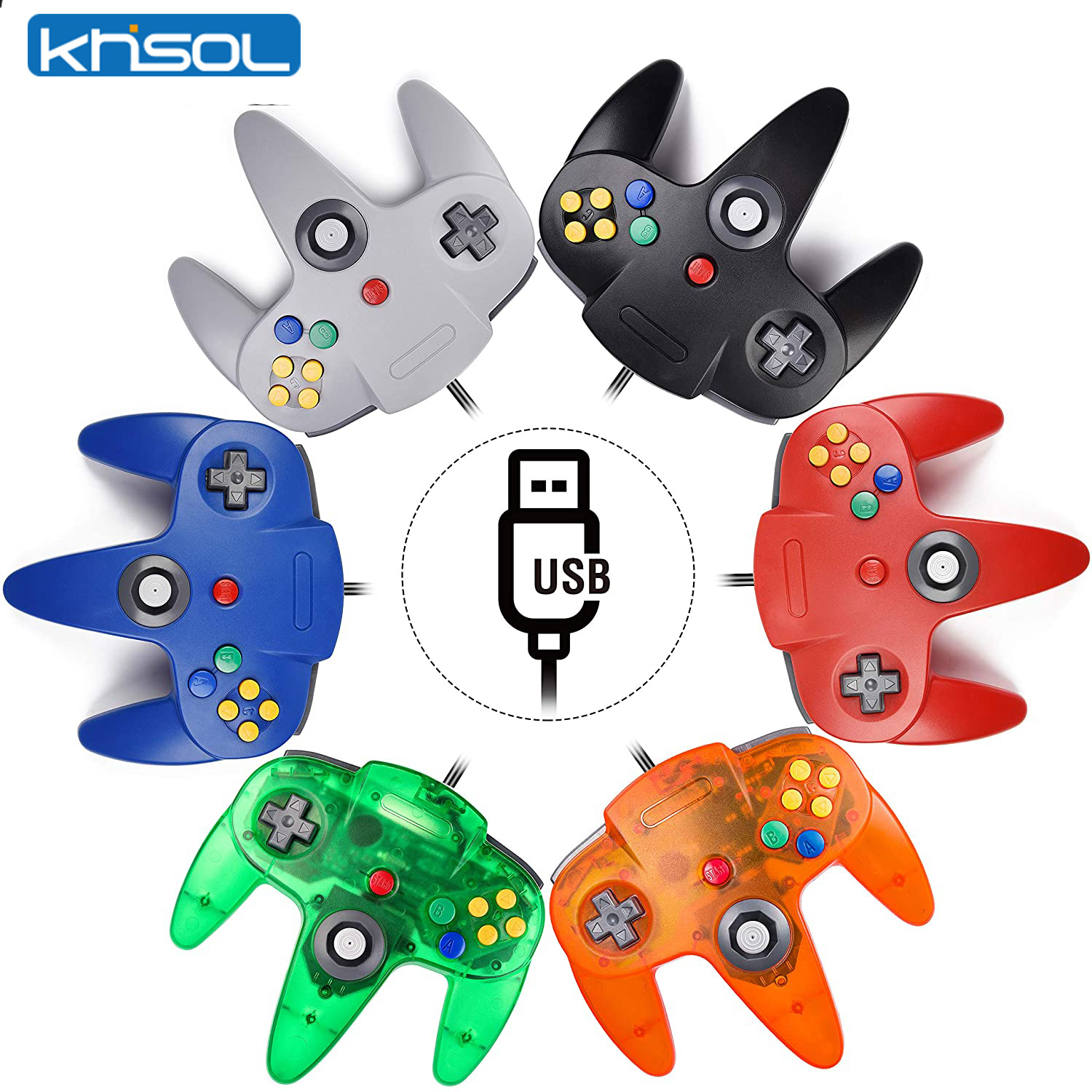 Gaming Console Windows - Controller N64 Classico USB cablato remoto
