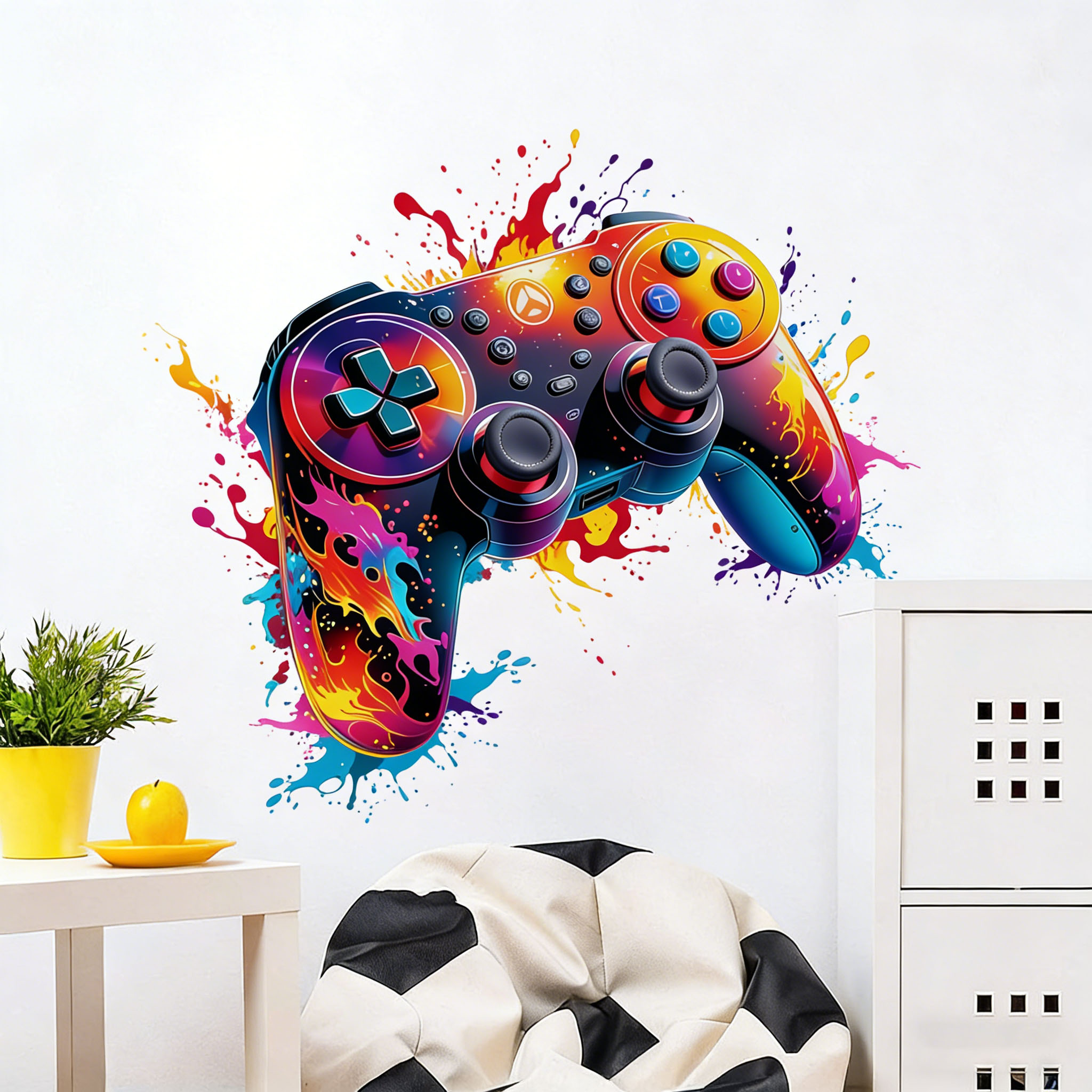 Adesivo Murale con Fiamme Ross - Gaming Console Wallpaper recensione e prezzo