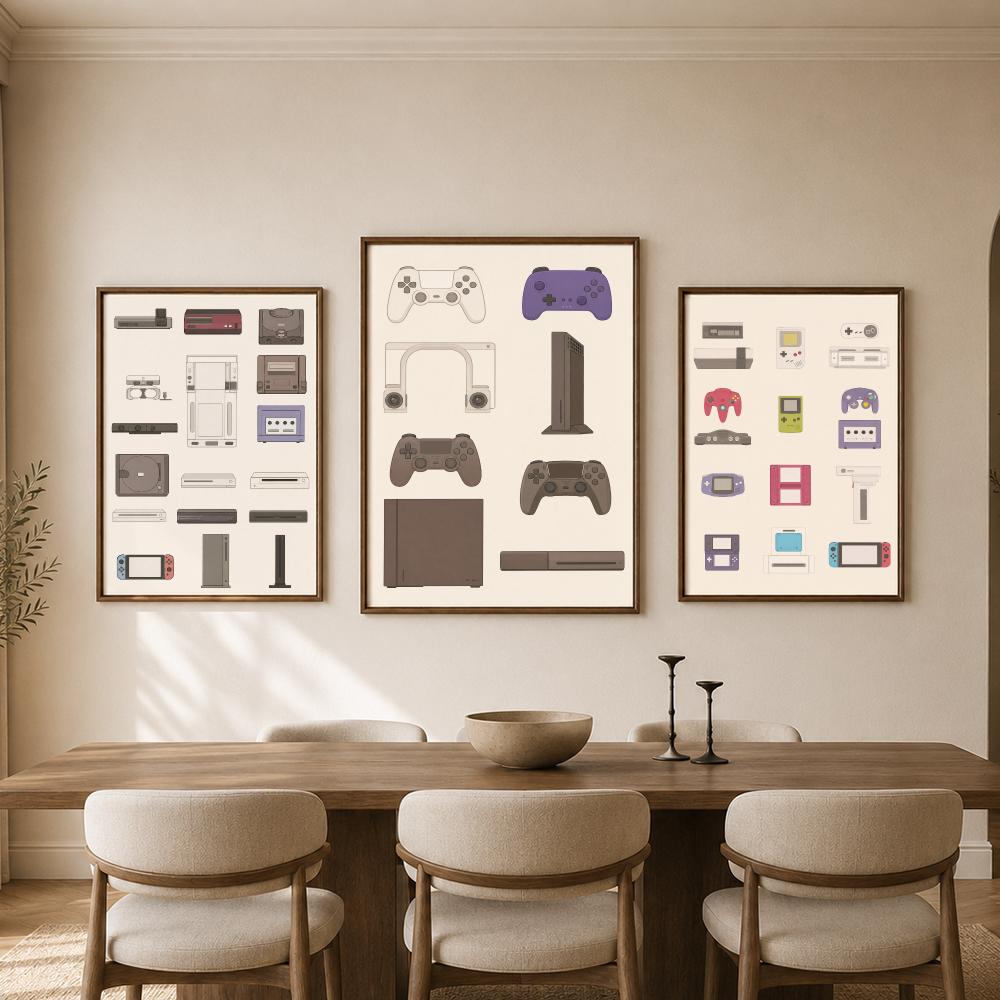 Poster Nostalgico della Consol - Gaming Console Cafe recensione e prezzo