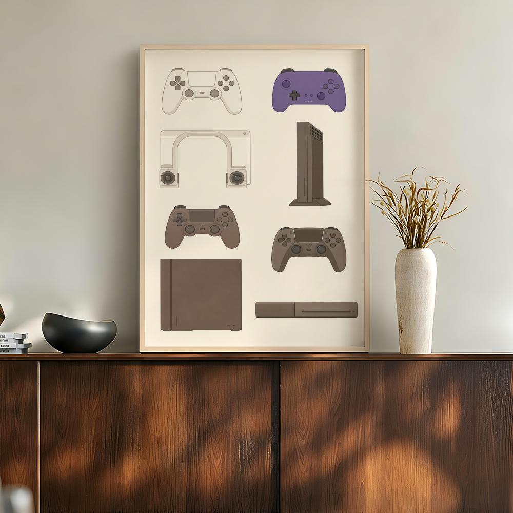 Poster Nostalgico della Consol - Gaming Console Cafe recensione e prezzo
