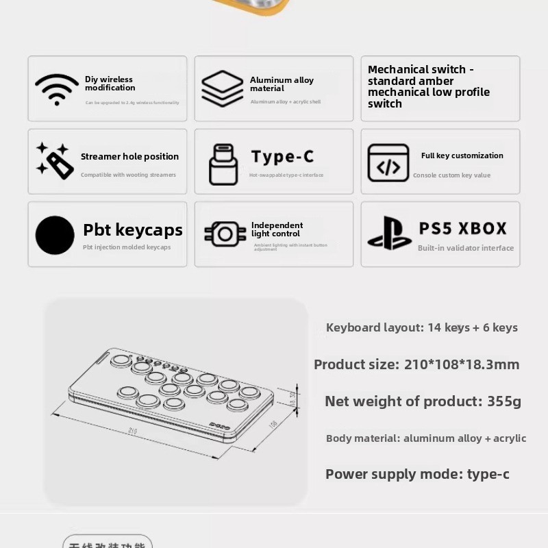 Tastiera da gioco portatile DO - Gaming Console Keyboard recensione e prezzo