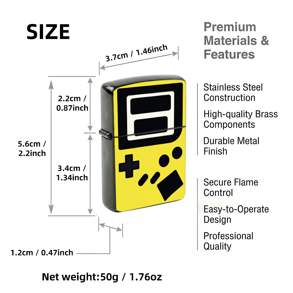 Accendini retrò a forma di con - Retro.Gaming Console Yellow recensione e prezzo