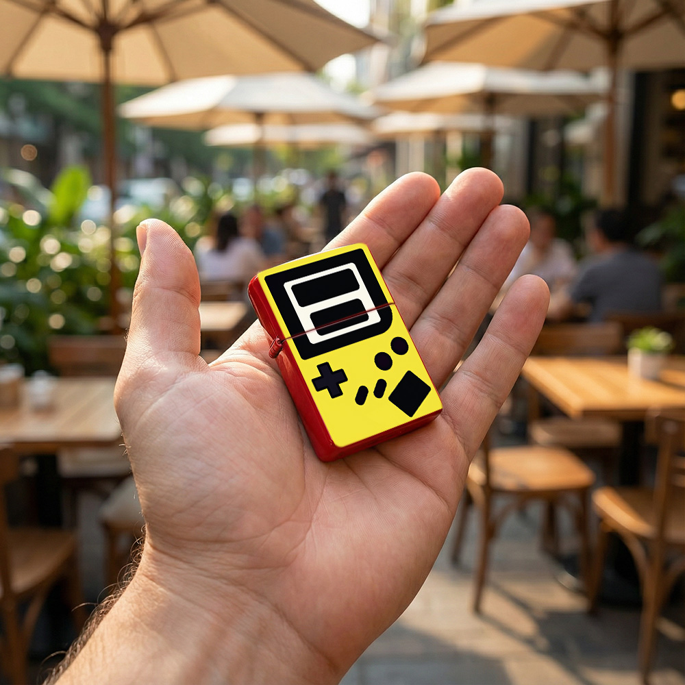 Accendini retrò a forma di con - Retro.Gaming Console Yellow recensione e prezzo