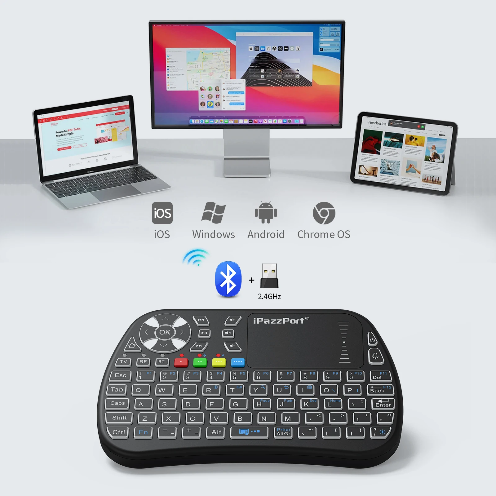 Mini tastiera Bluetooth IPazzP - Gaming Console For Smart Tv recensione e prezzo