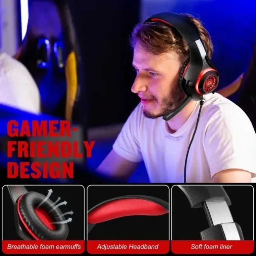 Cuffie da Gaming LED con Micro - Gaming Console Headset recensione e prezzo
