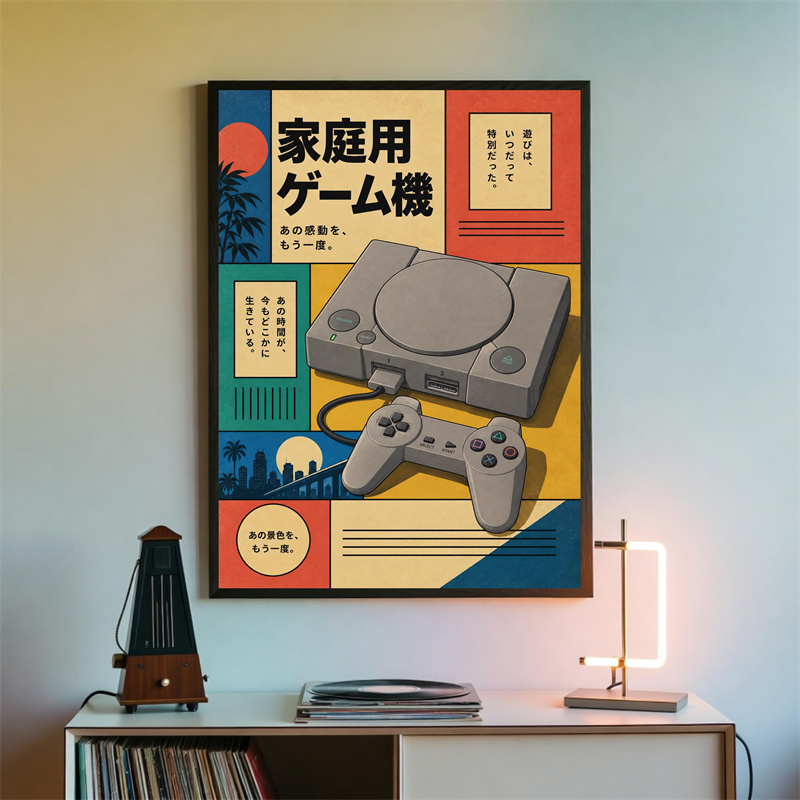 Poster da Parete Retrò per Gam - Gaming Console In 90S recensione e prezzo