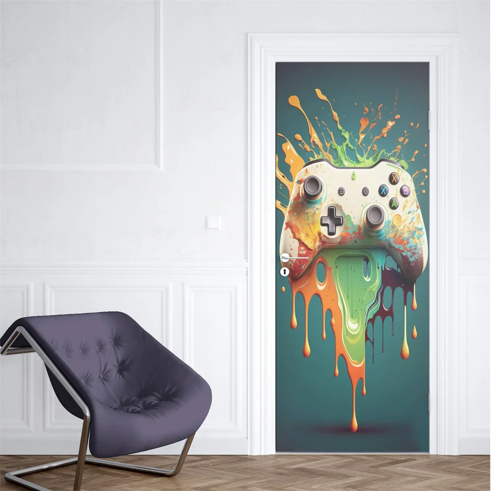 Neon Punk Game Door Sticker Sp - Gaming Console Wallpaper recensione e prezzo