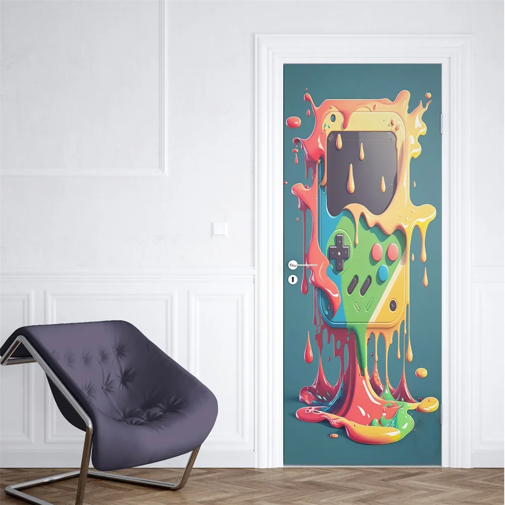 Neon Punk Game Door Sticker Sp - Gaming Console Wallpaper recensione e prezzo